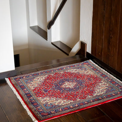 ペルシャ手織り絨毯 ウール＆シルク ピクチャー タブリーズ 額縁49