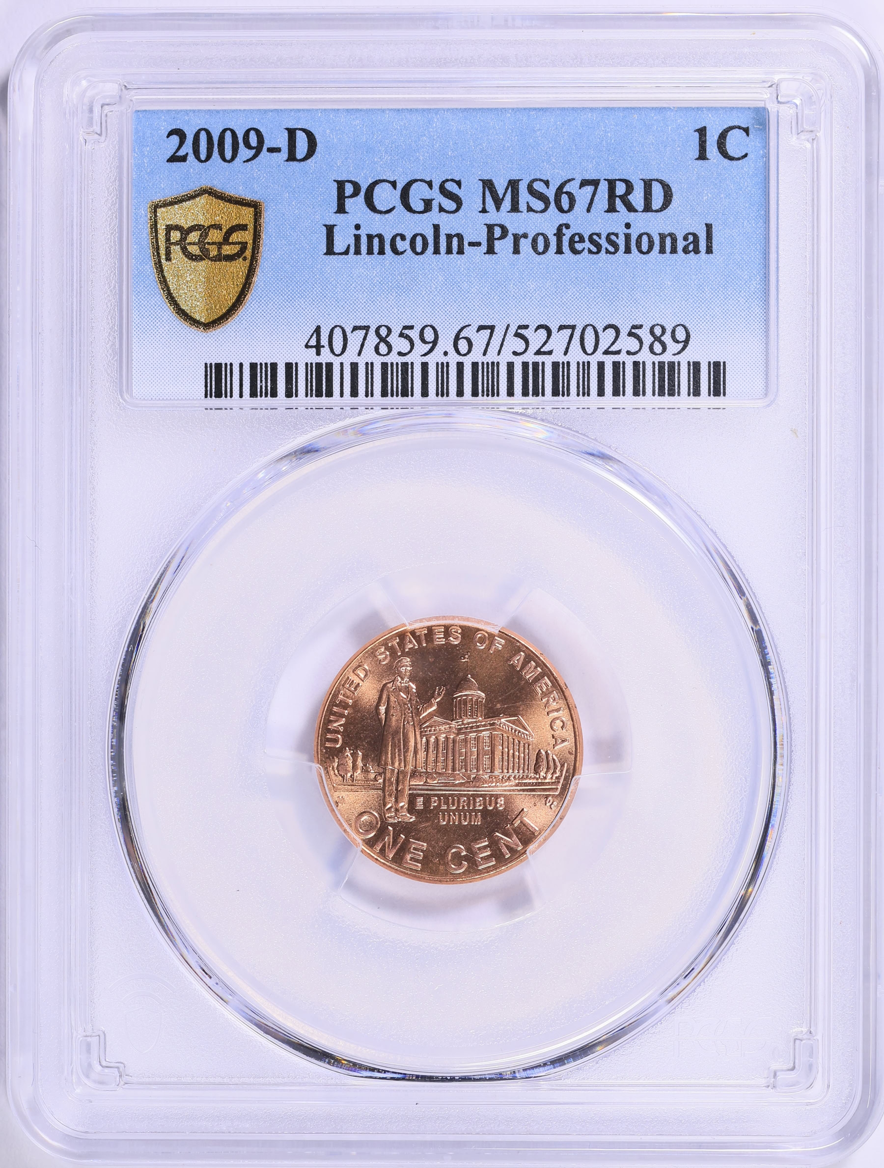 2009-D Lincoln Cent Professional Life PCGS MS-67 RD (Item 1887153