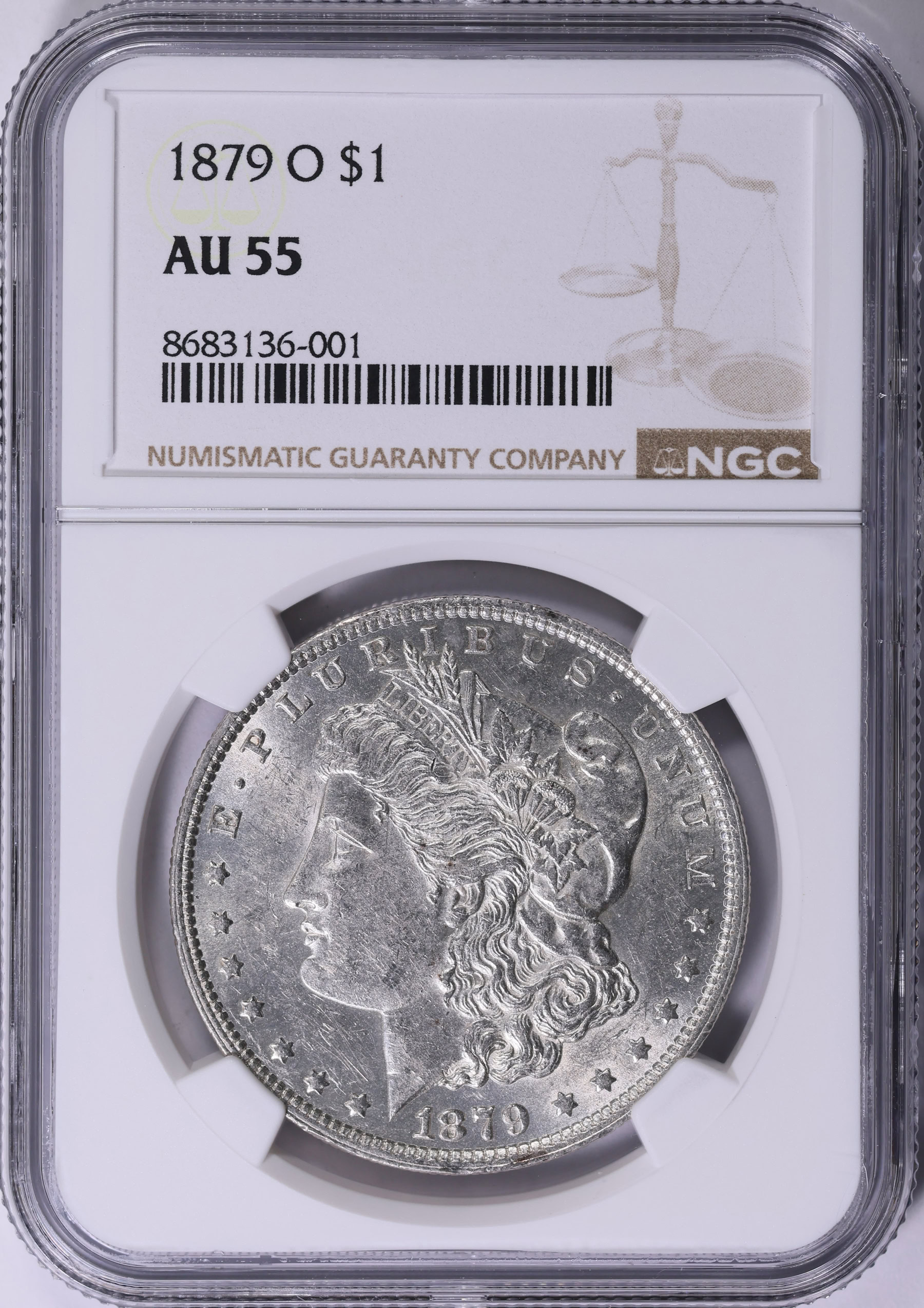 1879-O Morgan Silver Dollar NGC AU-55 (Item 2035579