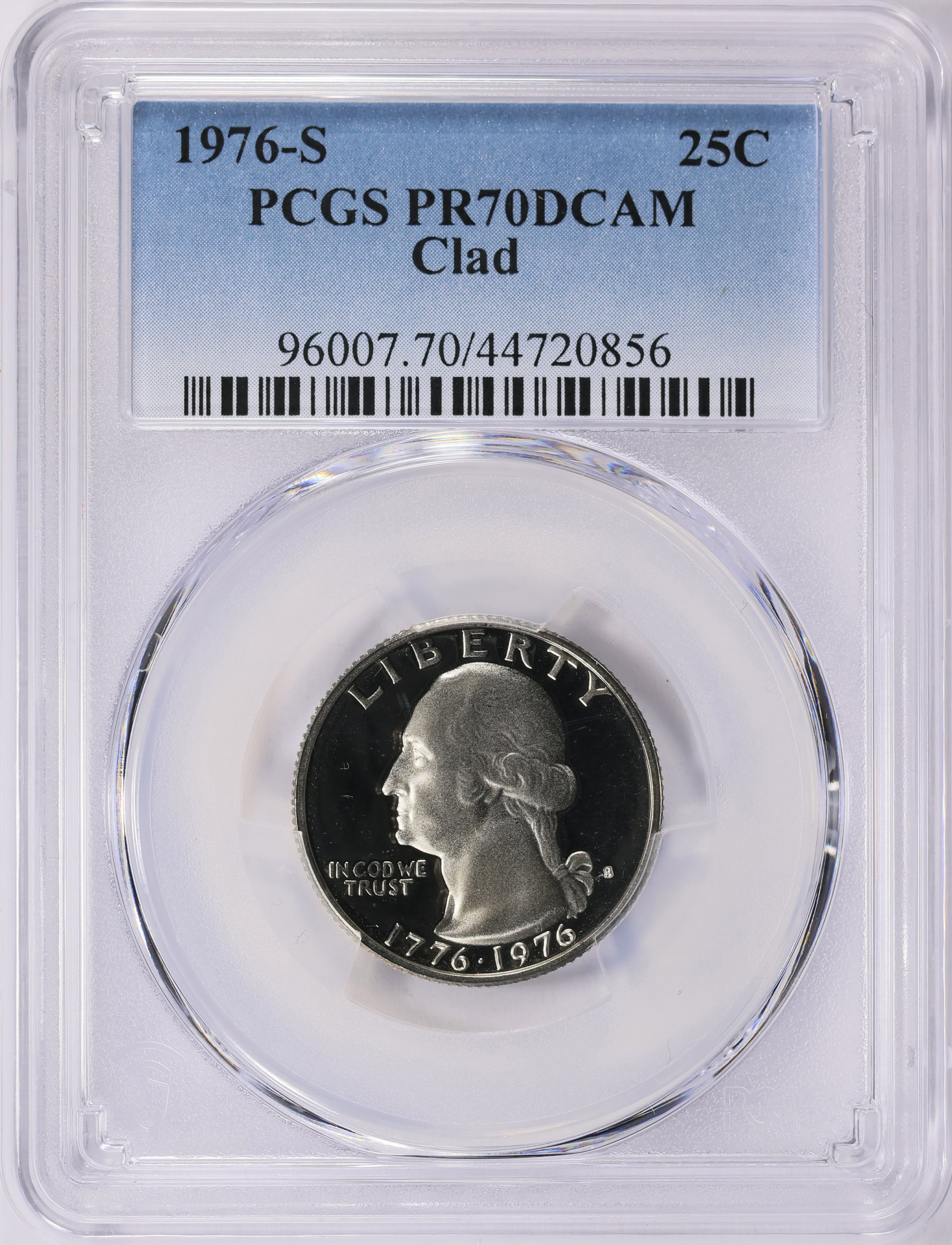 1976-S Washington Quarter Clad PCGS Proof-70 DCAM (Item 2036110