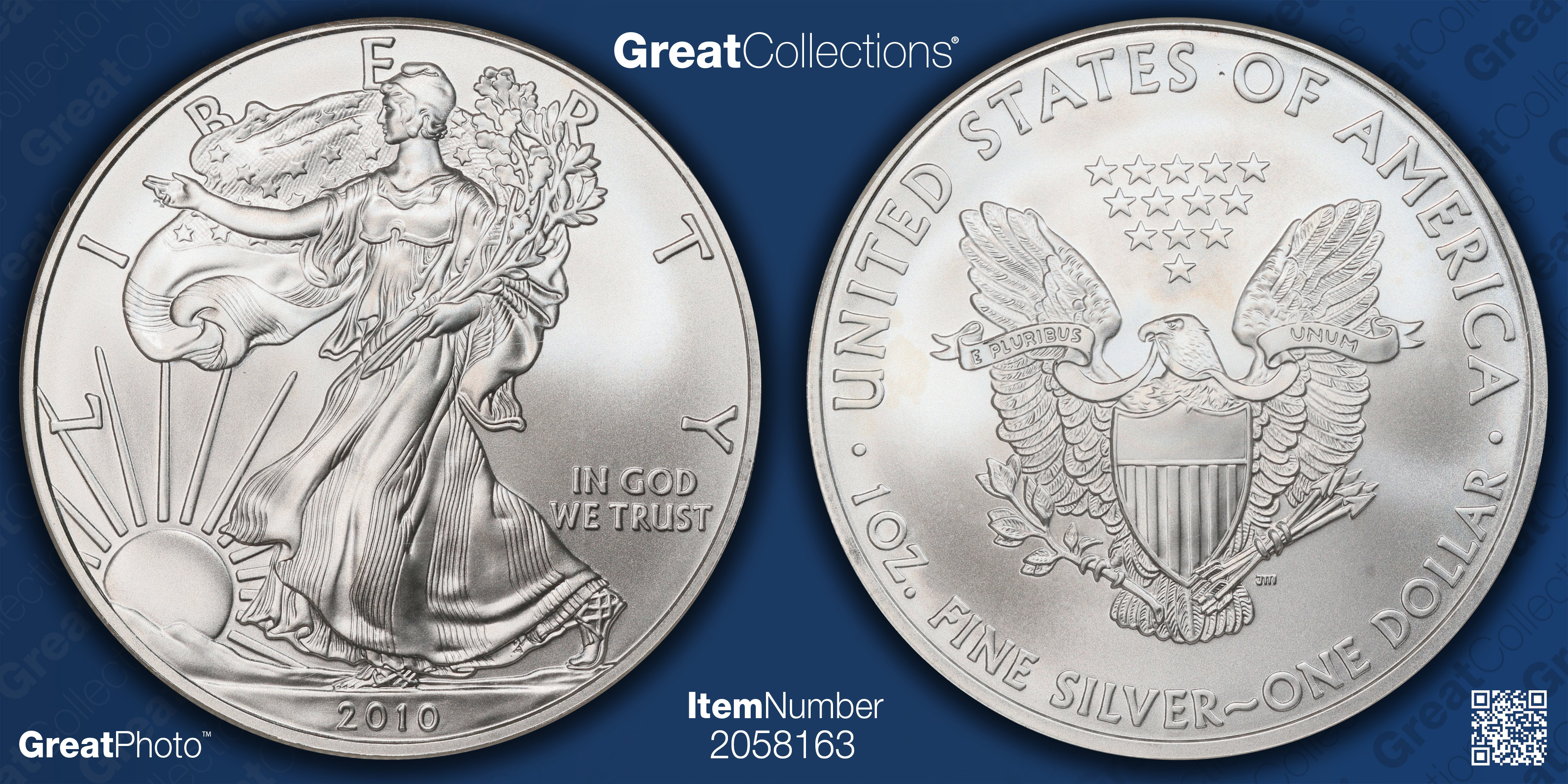 2010 $1 Silver Eagle NGC MS-70 (Item 2058163) | GreatCollections