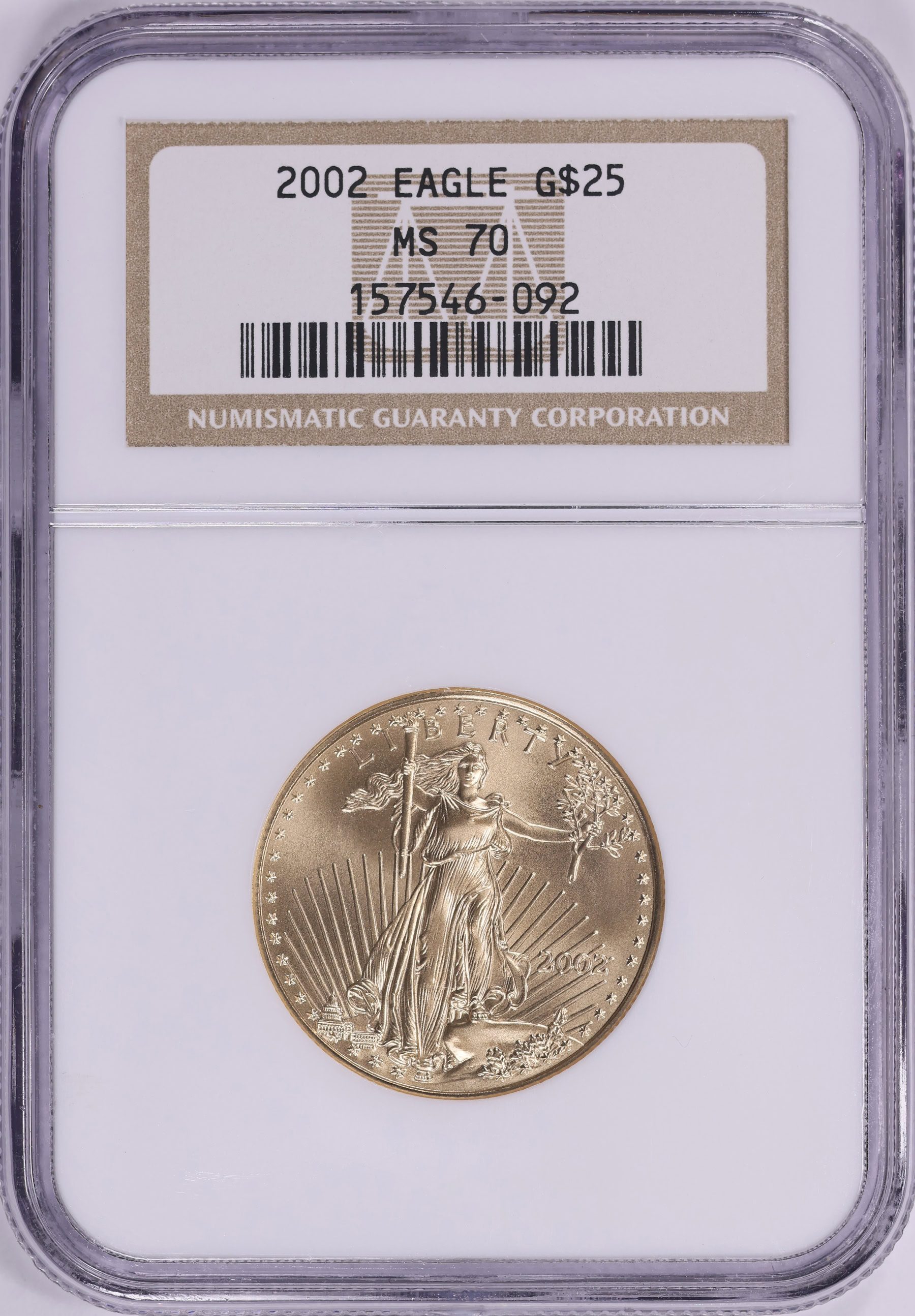 2002 $25 Half-Ounce Gold American Eagle NGC MS-70 (Item 2051831