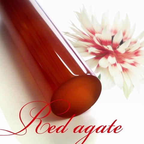 パワーストーン印鑑・赤メノウ（実印・銀行印） ＜ アトリエはん子