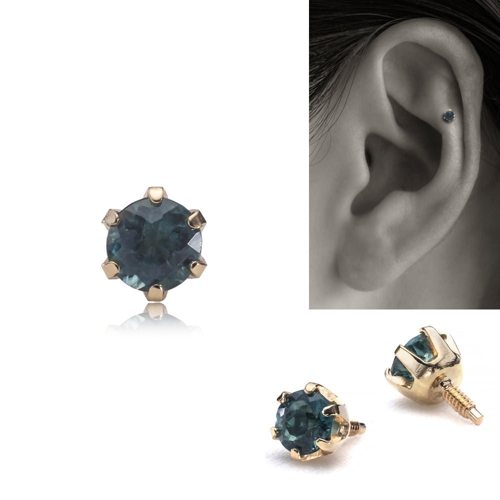 K18/Pt グランディディエライト ボディピアスパーツ │ トラガス