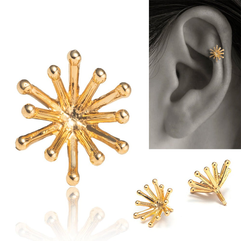 花火のボディピアス │K18yg ファイヤーワーク 軟骨ピアス – PICOLLET