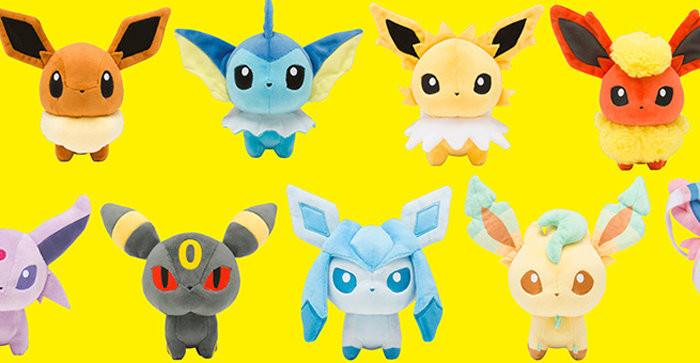POKEMON DOLLS、イーブイたちが大集合。モクロー、ニャビー、アシマリ