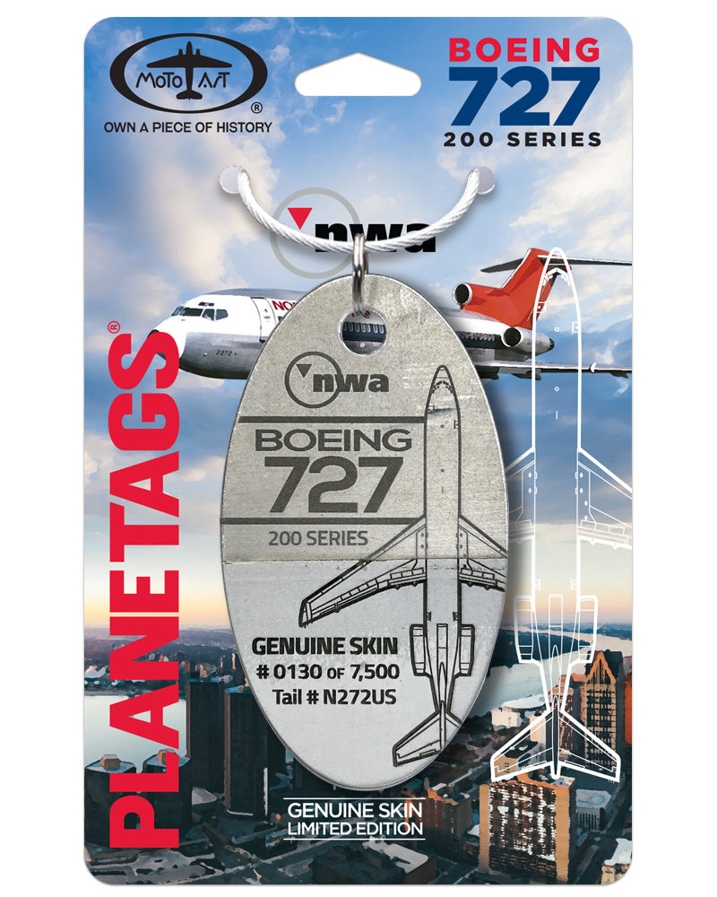 Northwest® 727-251-N272US PlaneTags – MotoArt PlaneTags