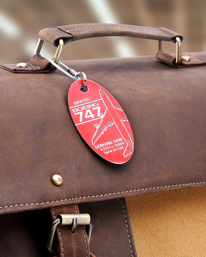 カンタス航空ボーイング 747-400 - PLANETAGS TAIL #VH-OJP – MotoArt