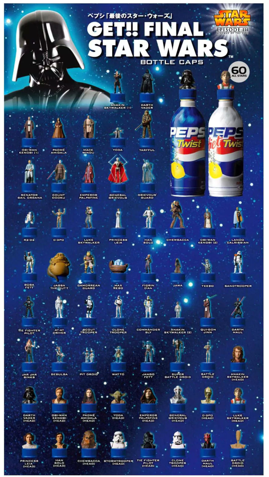 Your Complete Checklist for Star Wars Episode III Pepsi Bottle Cap
