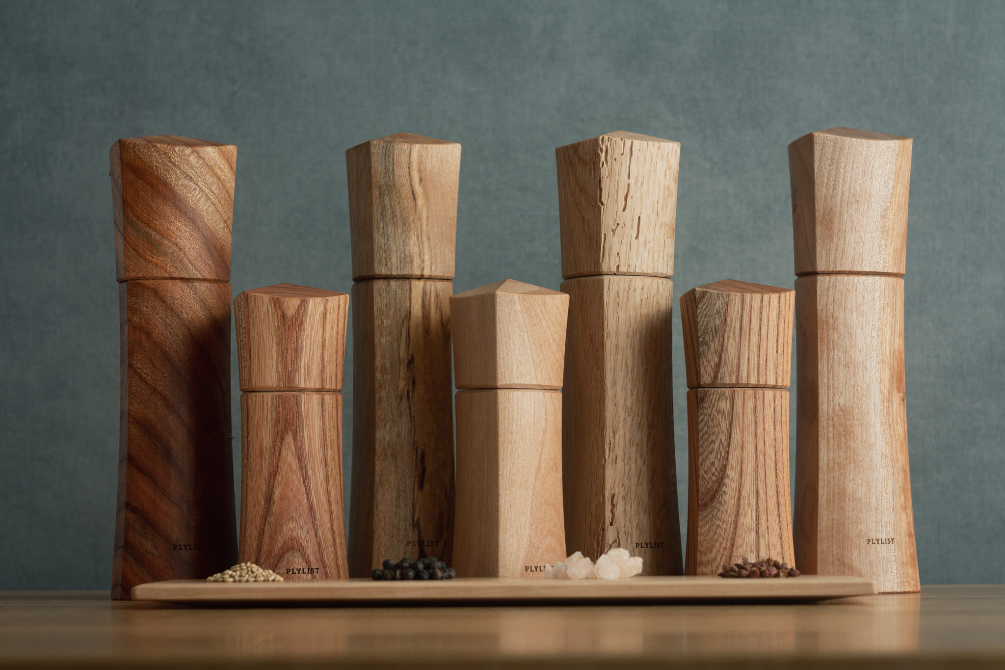 PLYLIST 長野県箕輪町の木工作家| 木製ペッパーミル 木製スパイスミル