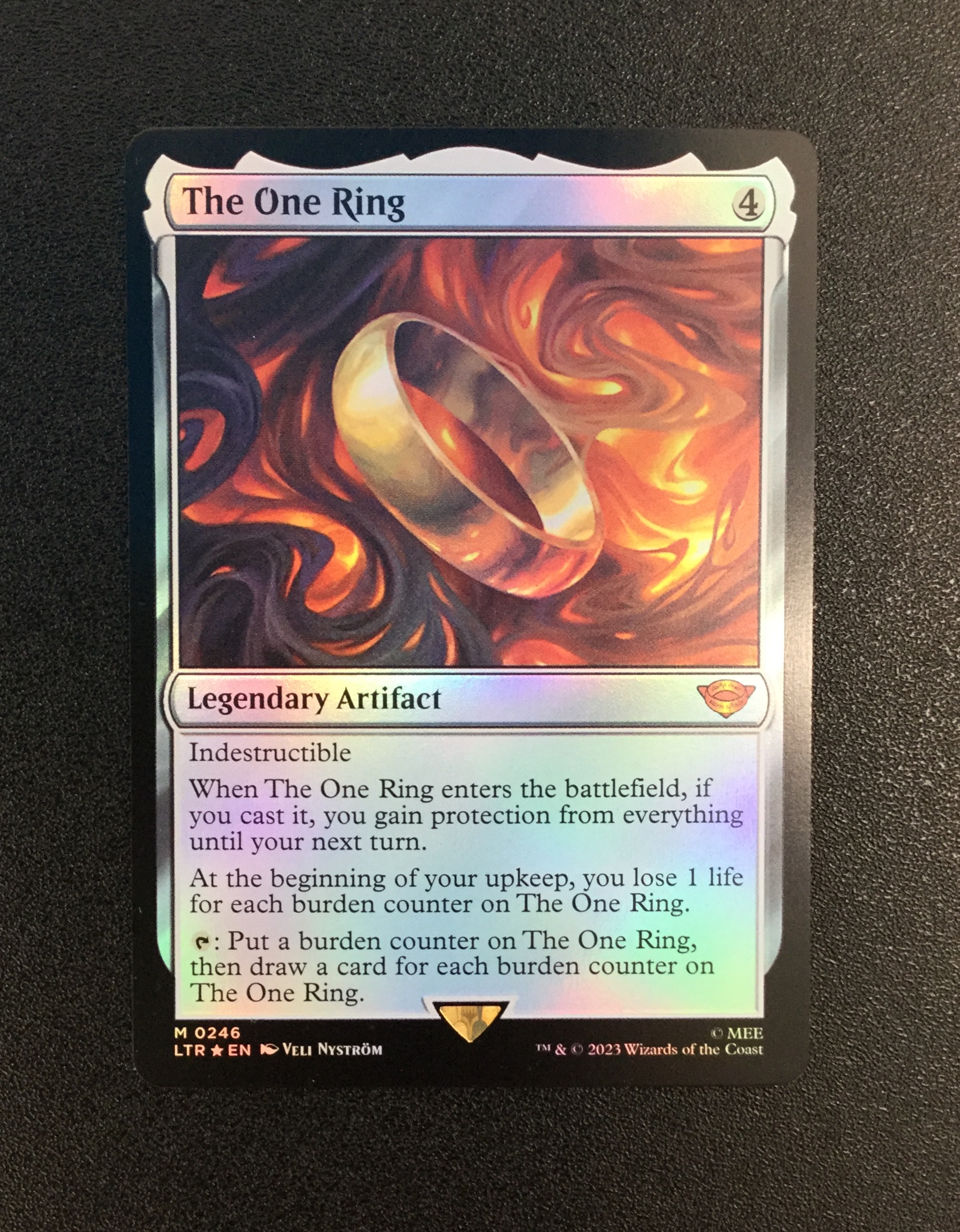 The One Ring (FOIL) - MTG Proxy: The Lord of the Rings: Tales of