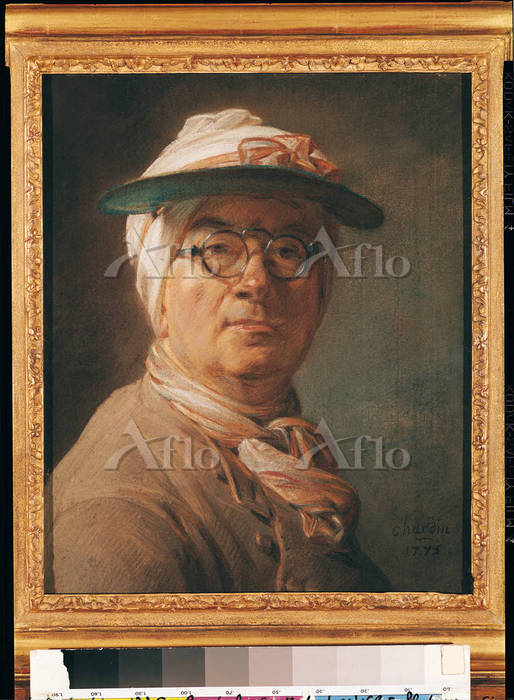 ジャン・シメオン・シャルダン「日除けをかぶる自画像」 [84938]の