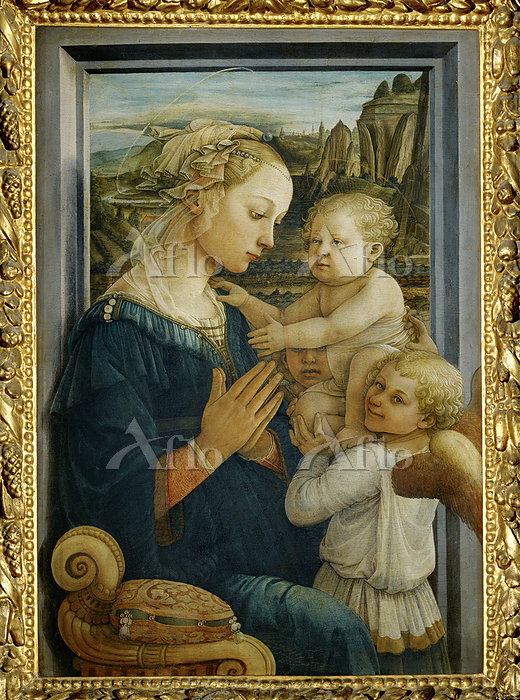 フィリッポ・リッピ 「聖母子と二天使」 [169990522]のアート作品 - アフロ