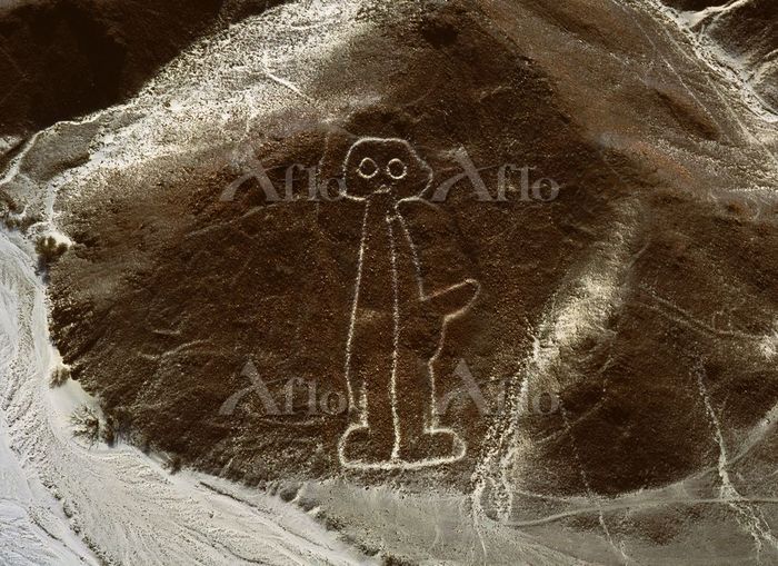 ナスカの地上絵､宇宙飛行士 [4267121]の写真素材 - アフロ