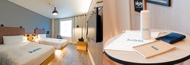 モクシー大阪本町】「New コアラマットレス BREEZE」を導入した客室を