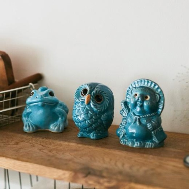 どんなインテリアにもすっとなじむ 「しあわせを呼ぶ縁起もの 信楽焼の