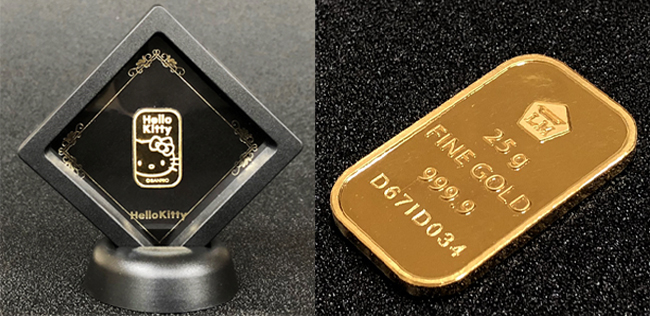 新商品】ハローキティ ゴールドバーを販売開始しました。 | 未来科学