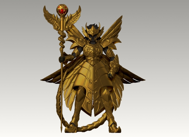 世界初！13番目の”黄金聖衣”の等身大立像が、創刊50周年大感謝祭で