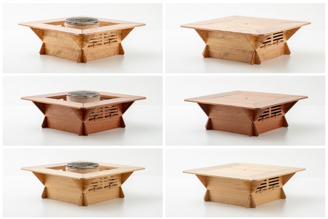 七輪囲炉裏の「蓋付きタイプ」を開発。さらに3つの材質から選べるよう