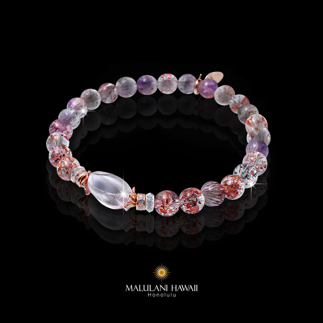 スーパーセブン＆クンツァイト」美しい石で、エレガントな癒しを