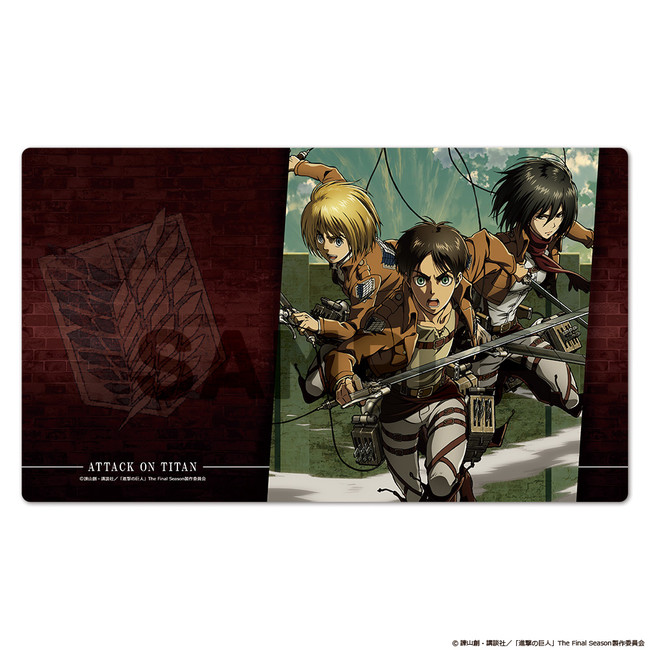 TVアニメ「進撃の巨人」のMOKUスタ、キャラクターラバーマット、クリア