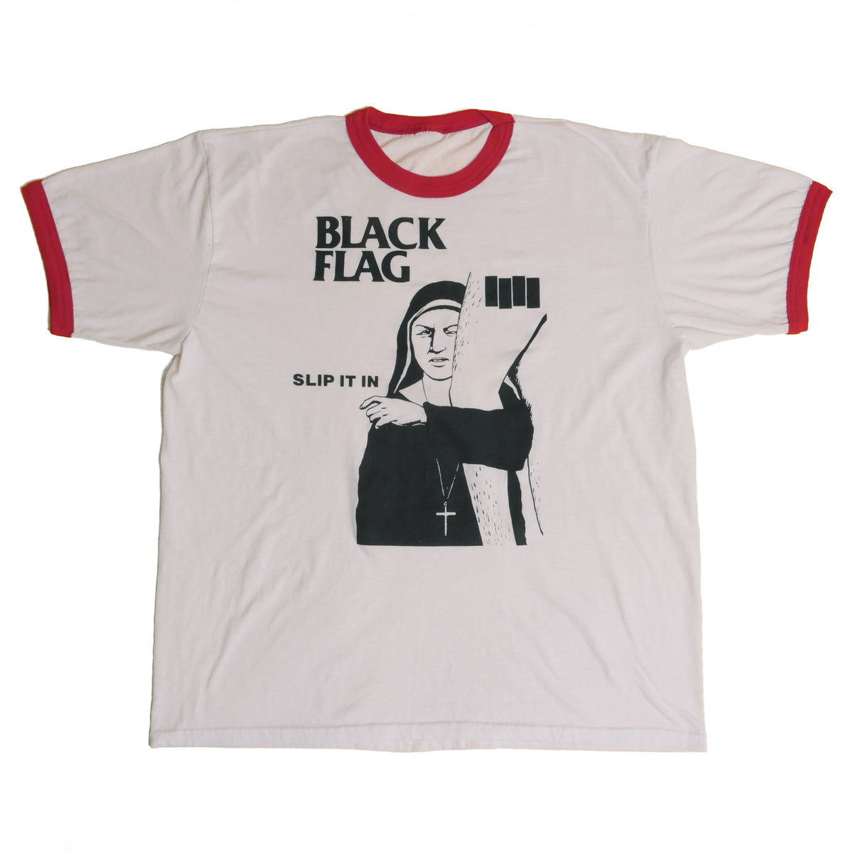 Black Flag Ringer Tee - Public Laundry