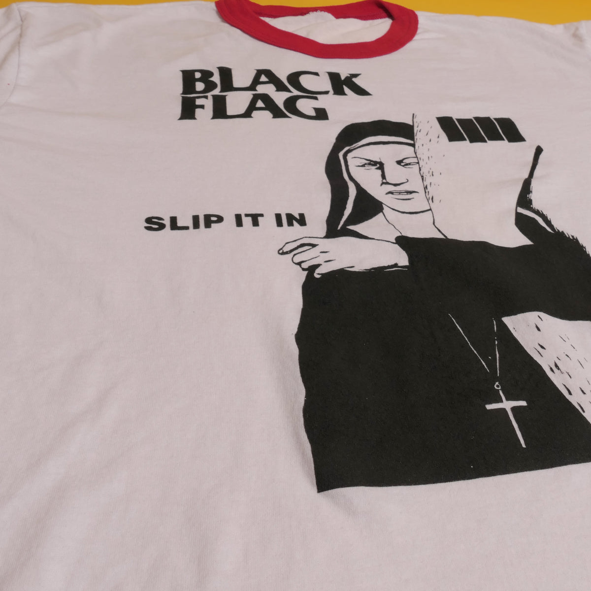 Black Flag Ringer Tee - Public Laundry