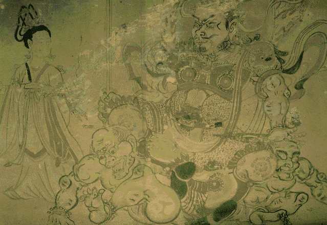 中国絵画史ノート 唐時代1 盛唐、人物画の古典、呉道子の道釈人物画