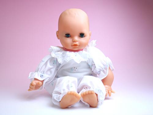 木のおもちゃ カルテット / ソフトベビー〈青い瞳・ピンク