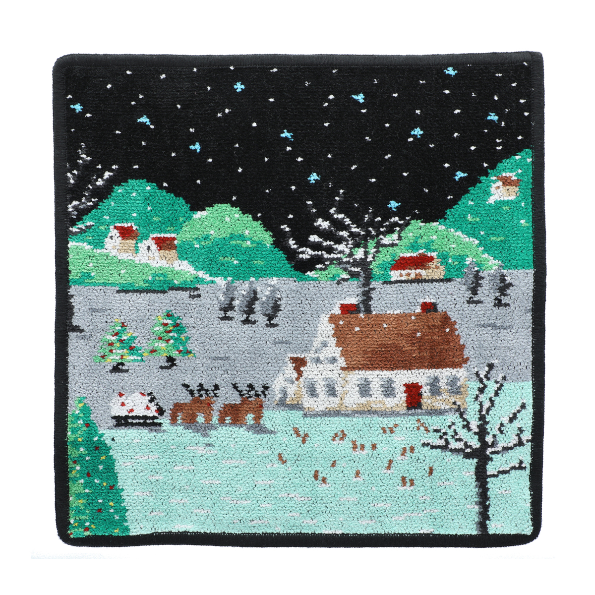 レイクアルスター シェニール織大判ハンカチ Lake Alster（レイク