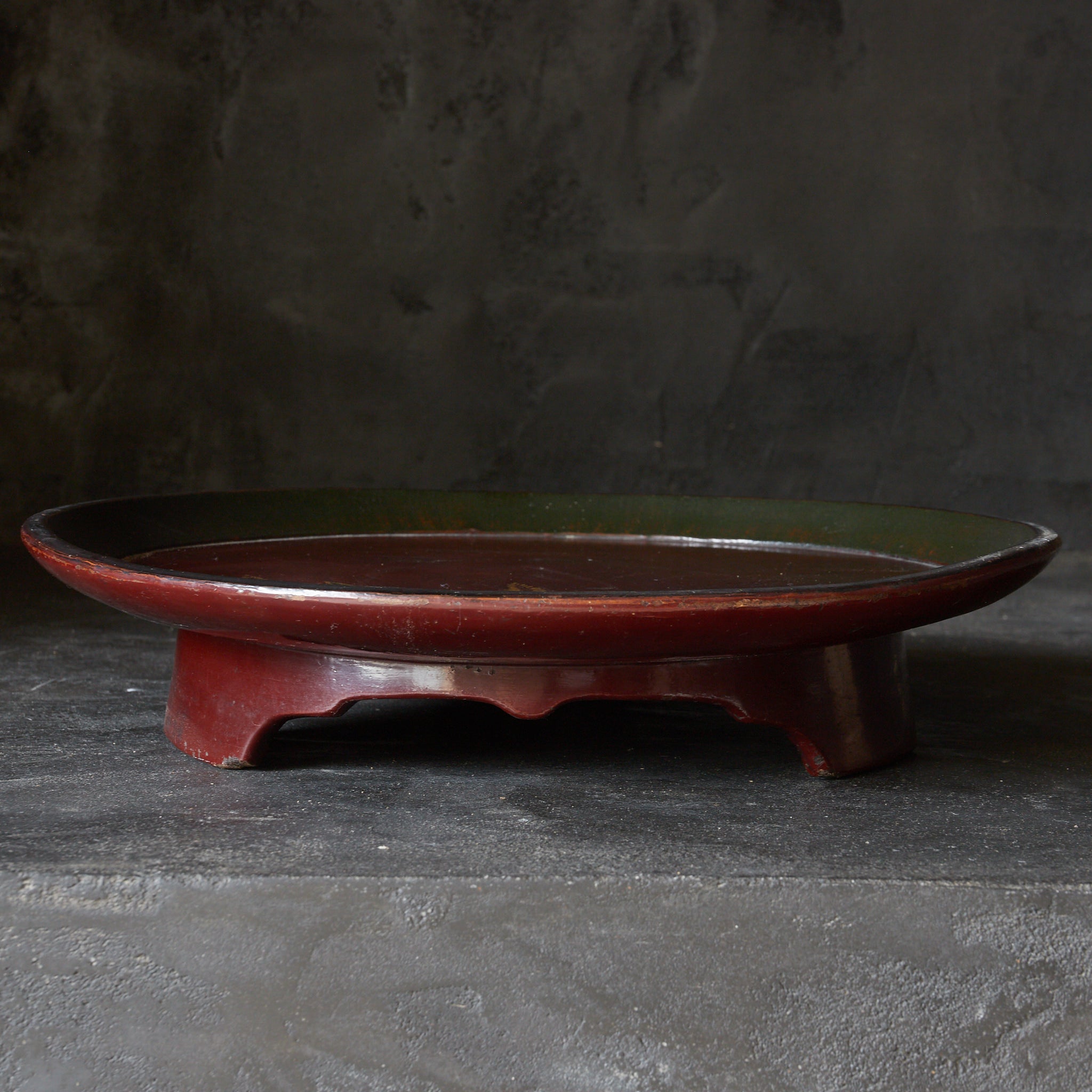 江戸時代 漆絵笹文足付盆（1603–1867 CE） | 入蘆花（ロカニイル）