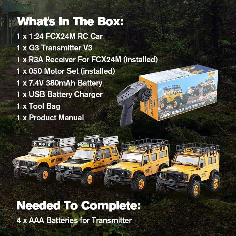 FMS 1:24 FCX24M ランドローバー ディフェンダーD110 キャメル