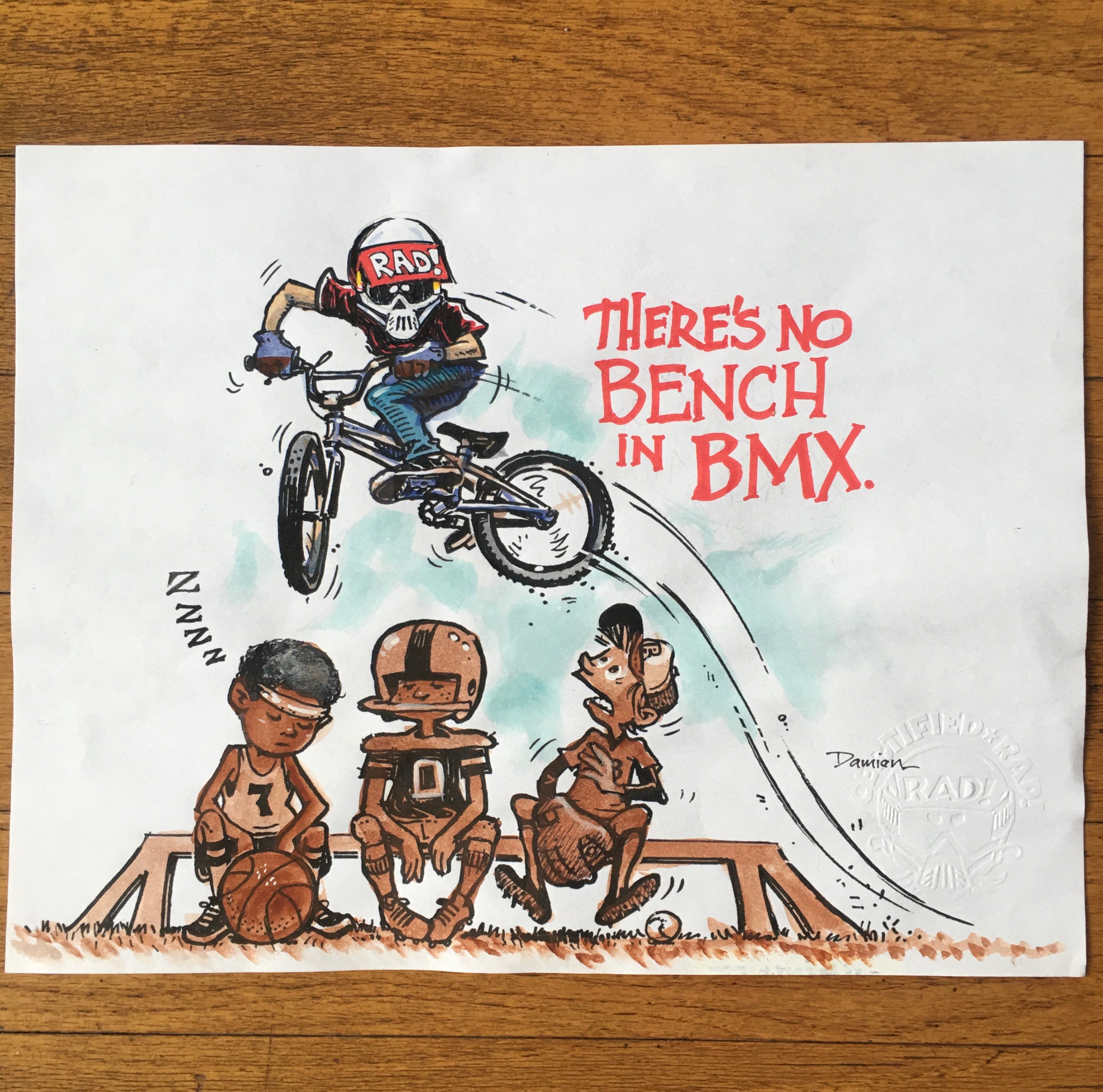 THERE'S NO BENCH IN BMX