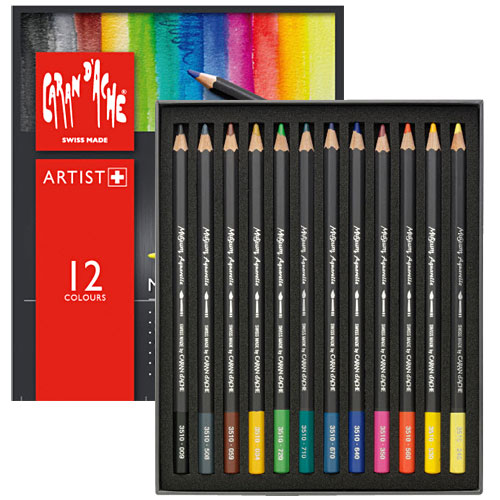 カランダッシュ ミュージアムアクアレル12色セット紙箱入（688101