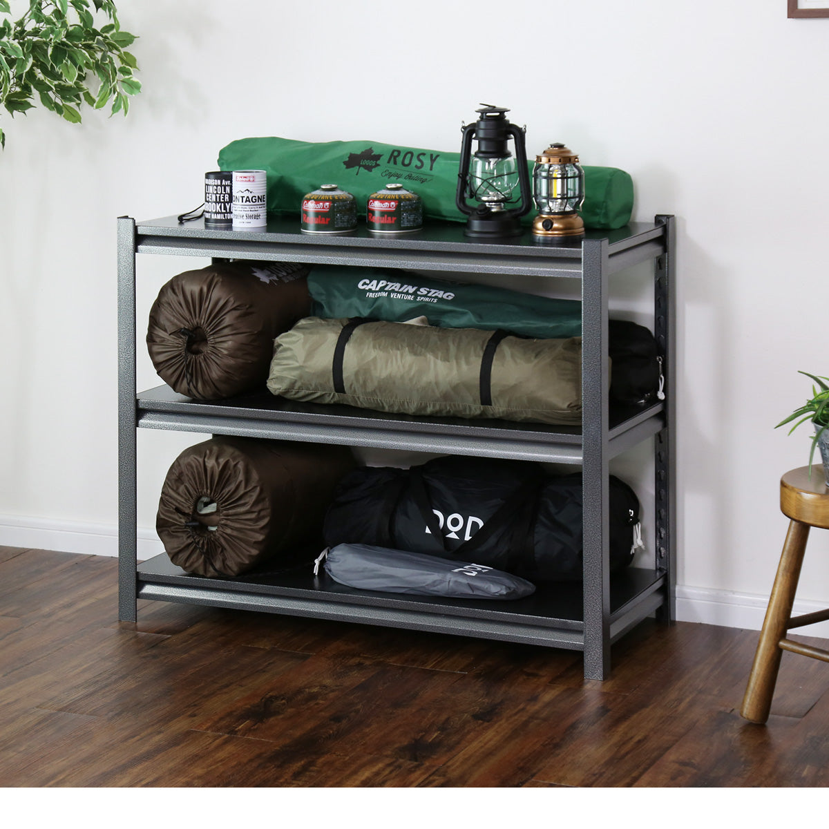 スチールラック オープンラック キャビット 3段 100×40cm