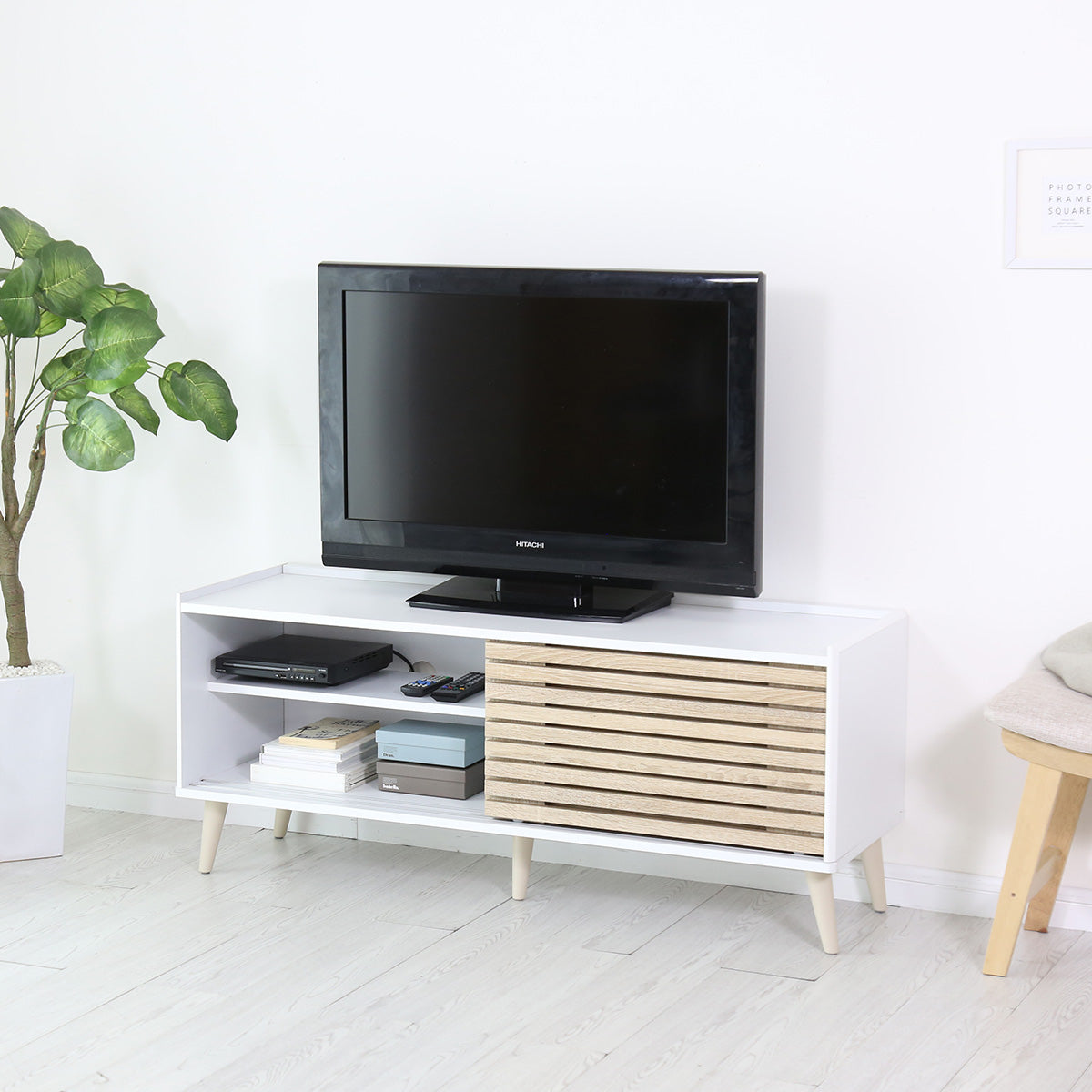 120㎝】テレビ台 脚付き 収納付き テレビラック テレビボード