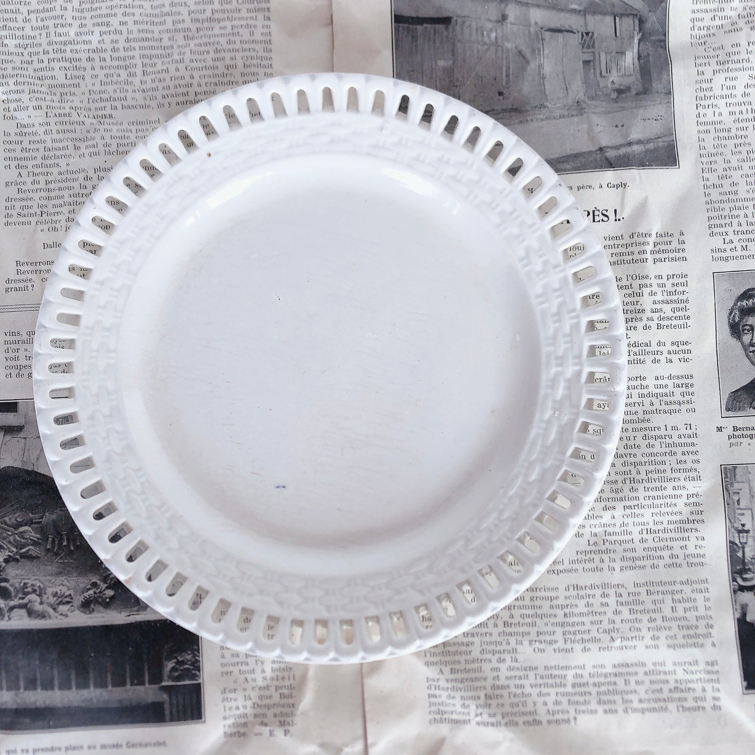 フランス アンティーク ショワジー パニエプレート フランス