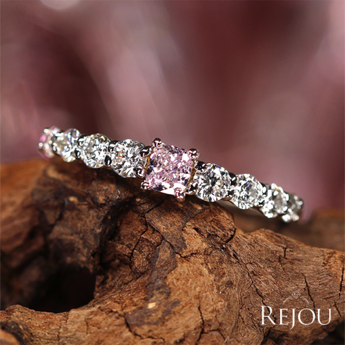 ピンクダイヤモンド 0.174ct/FPP/SI1 ハートアンドキューピッド