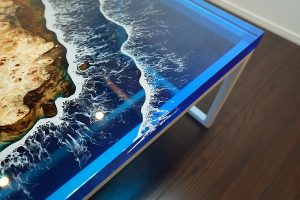 美しさの限界へ！Oceanレジンテーブル納品してきました！ | レジン