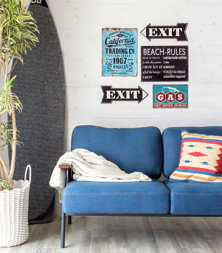 EXIT】ヴィンテージ風 サインボード(65240)【生活雑貨のELEMENTS本店