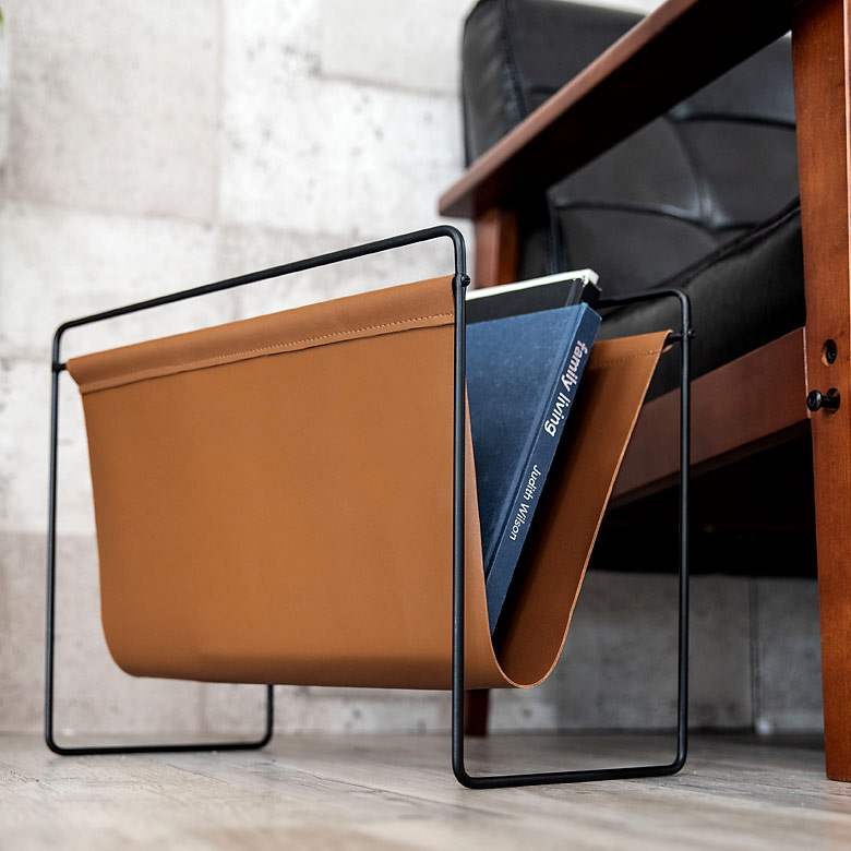 マガジンラック｜ソファサイドやデスク横のスッキリ収納ラック