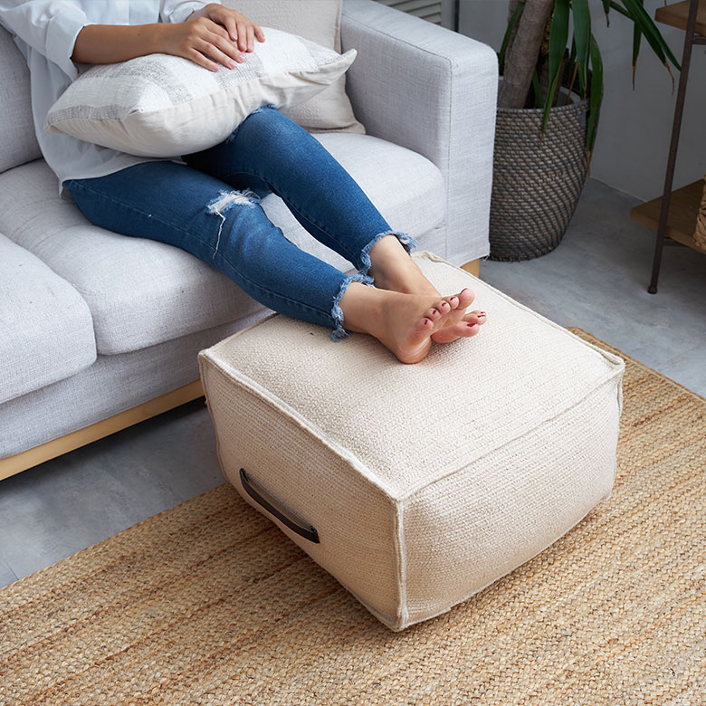 プフ スツール オットマン プーフ フロアスツール 四角 スクエア