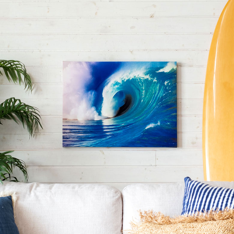 アートパネル ビッグウェーブ キャンパス パネル ビーチ 海 風景 写真