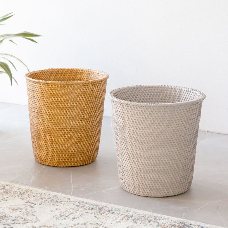 ゴミ箱 ダストボックス おしゃれ バスケット かご カゴ ラタン 籐