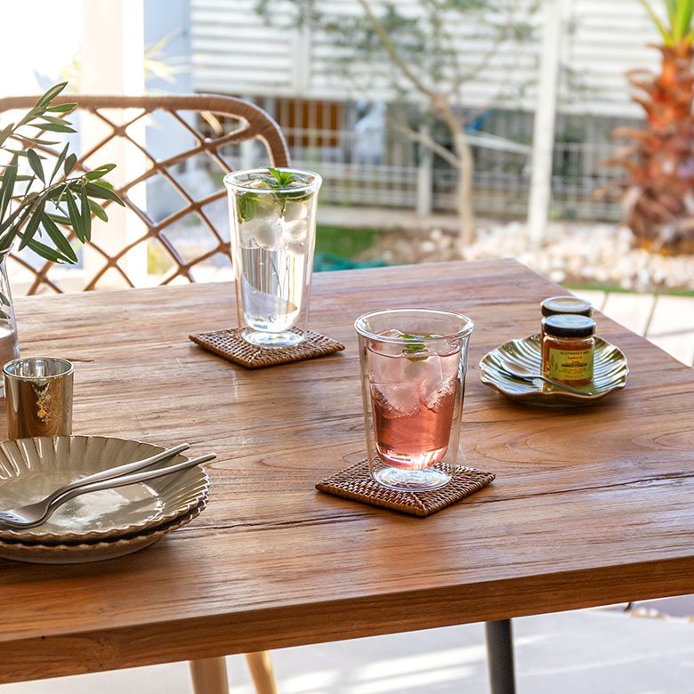 グラス ダブルウォール 耐熱ガラス 290ml 2層構造 クリア [90387