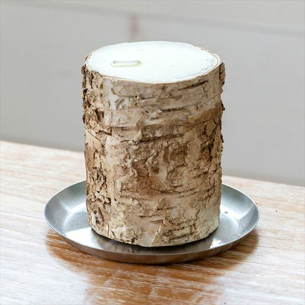 パークピラーキャンドル キャンドル インテリア クリスマス 切り株風