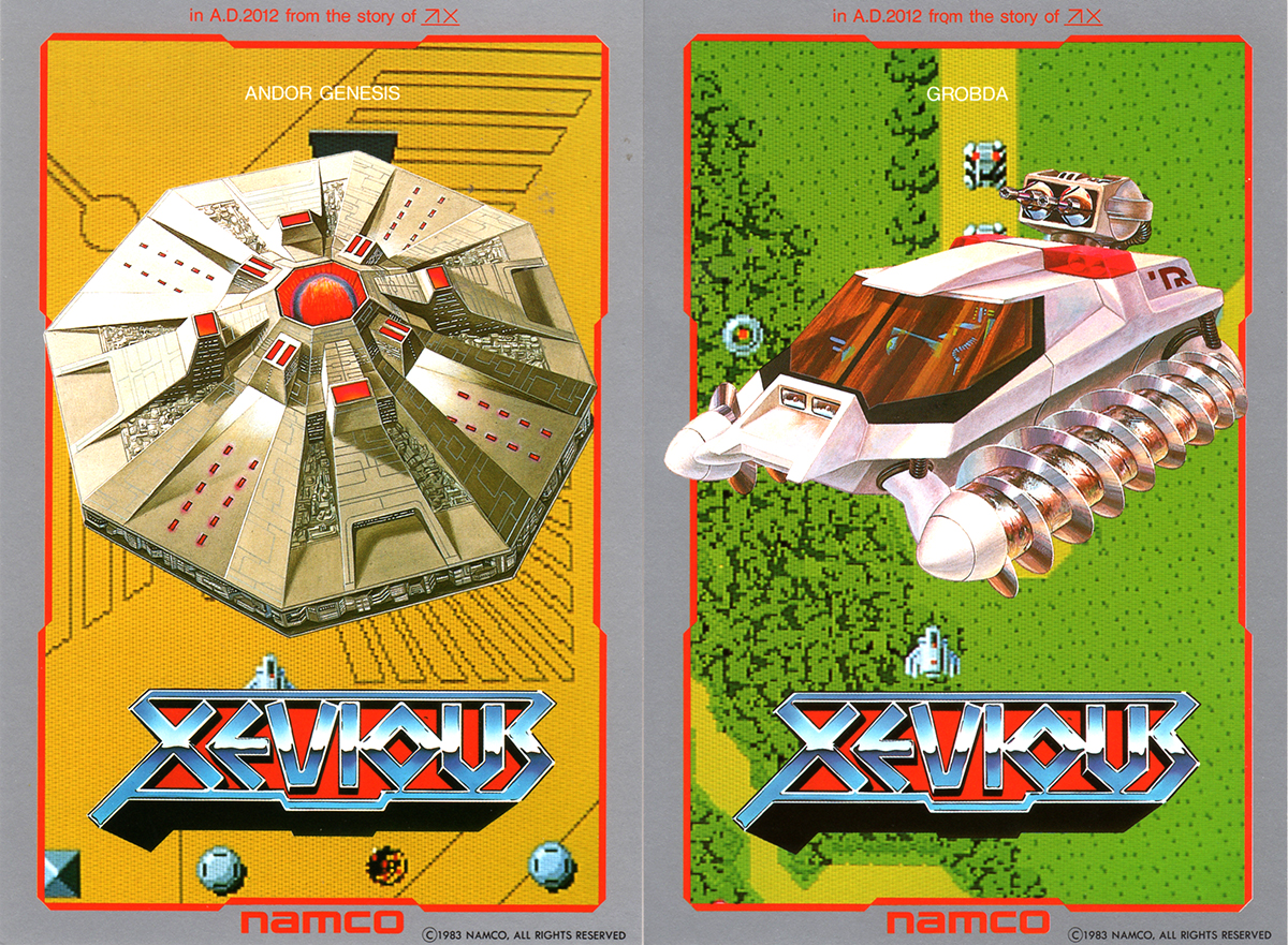 ナムコ「ゼビウス」ポストカードセット/namco 