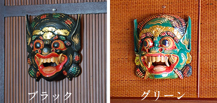 バロンのお面[ブラック][9806]【アジアン雑貨のアジア工房本店