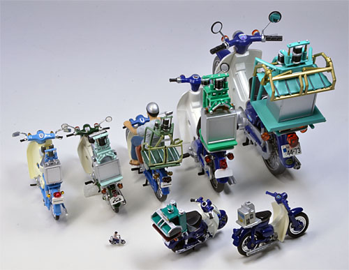 スーパーカブのミニカー図鑑 スーパーカブC50出前機付き