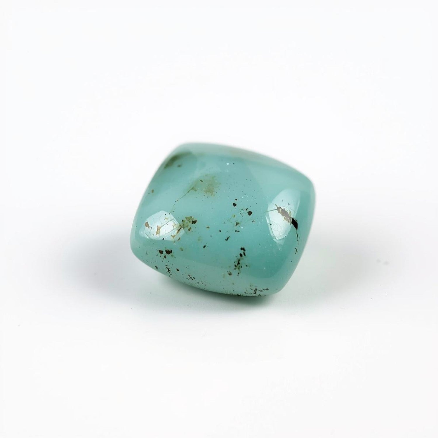 ラブラドライト 1個 ラージ 12x12 MM スクエア ファセット グレー 高